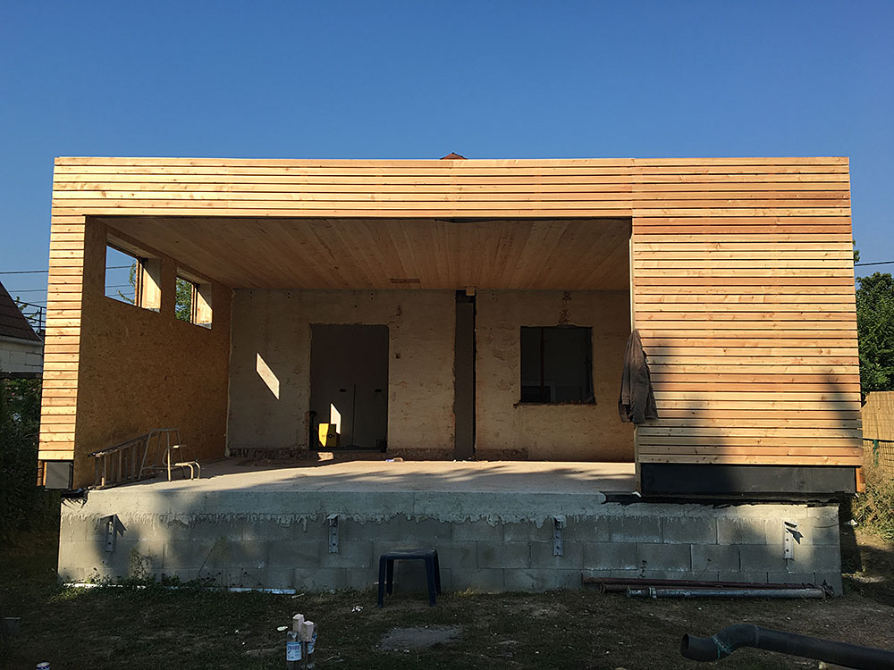 Zubau Holzfassade